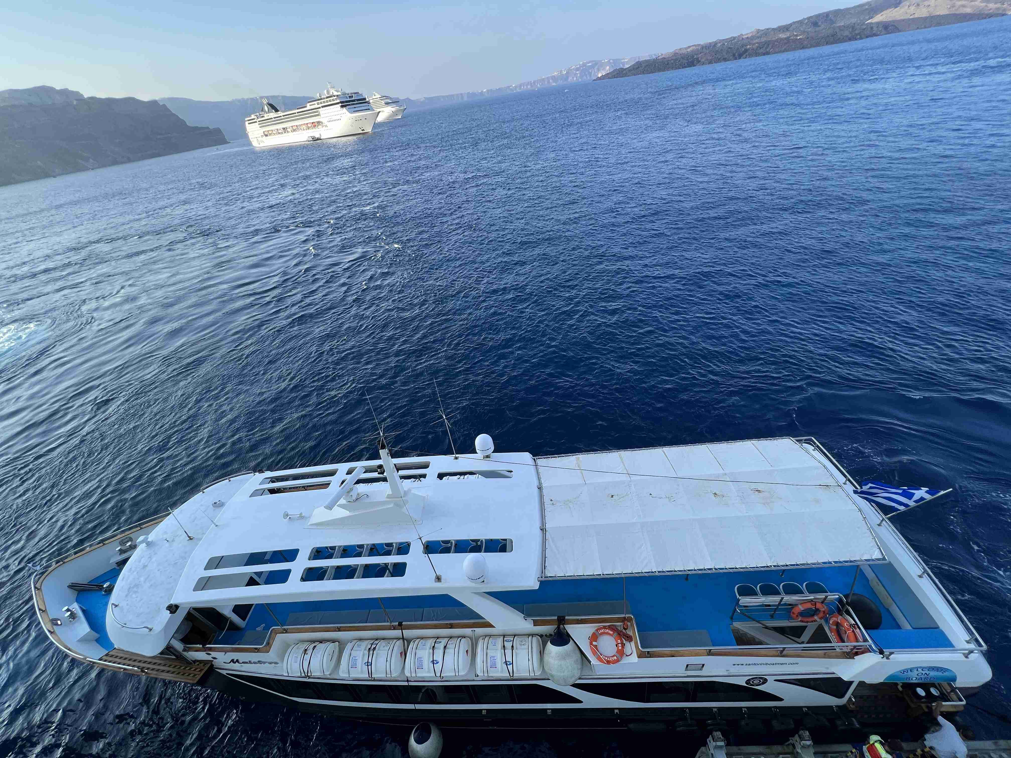 Cruise Tender in Santorini