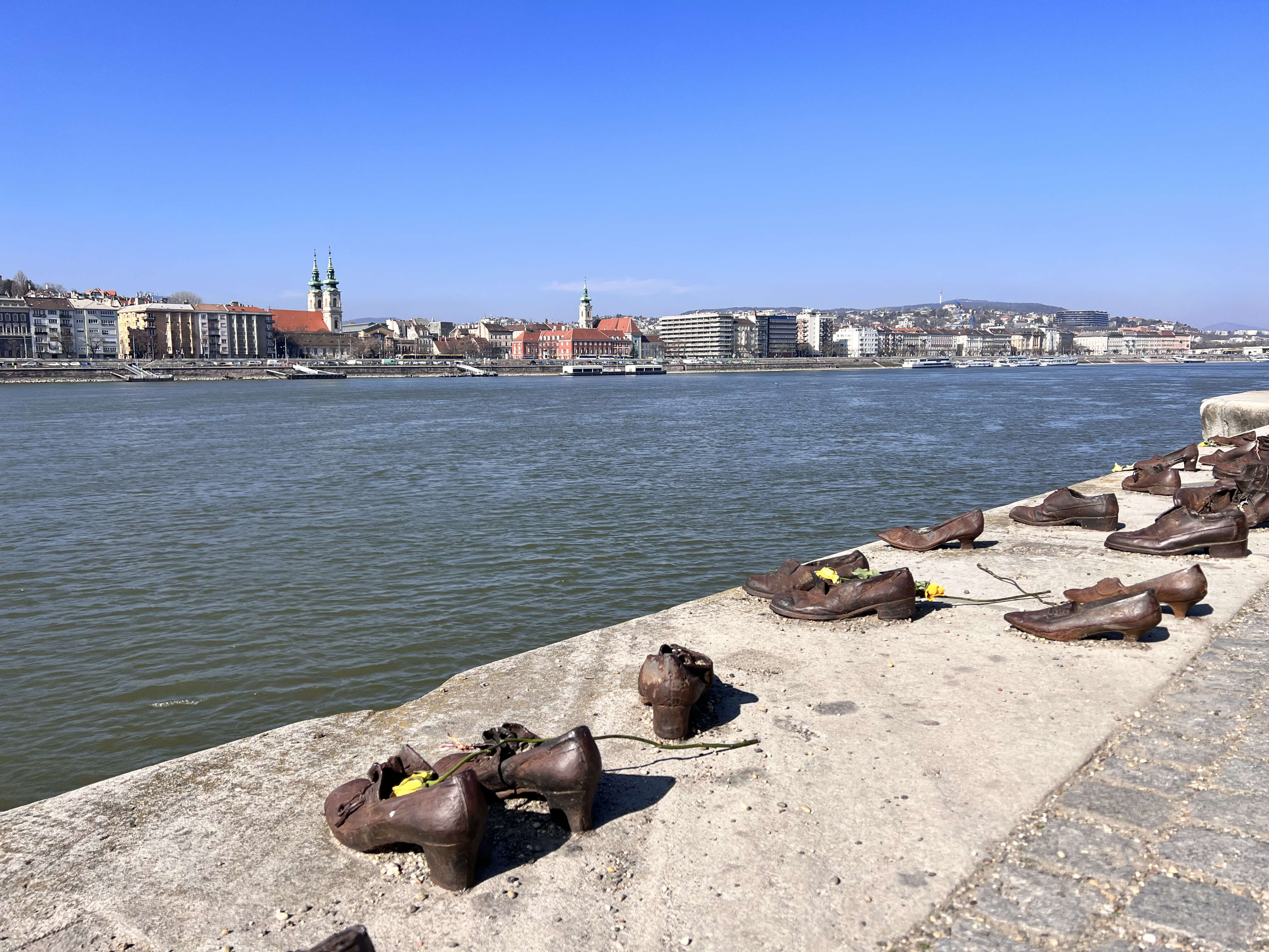 Shoes on the Danube Bank monument in Budapest